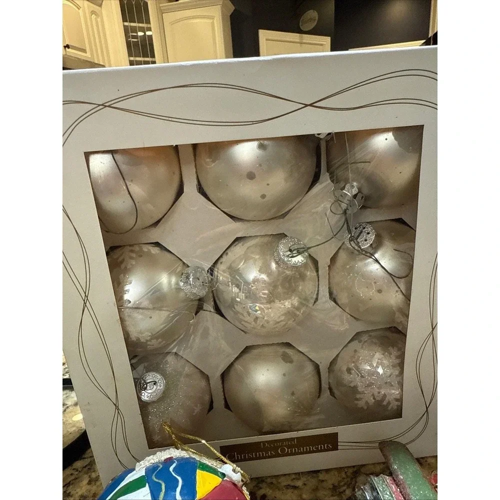 Merry Brite Holiday Time Christmas Ornaments Lot, Boxed & Unboxed, Snowman‎